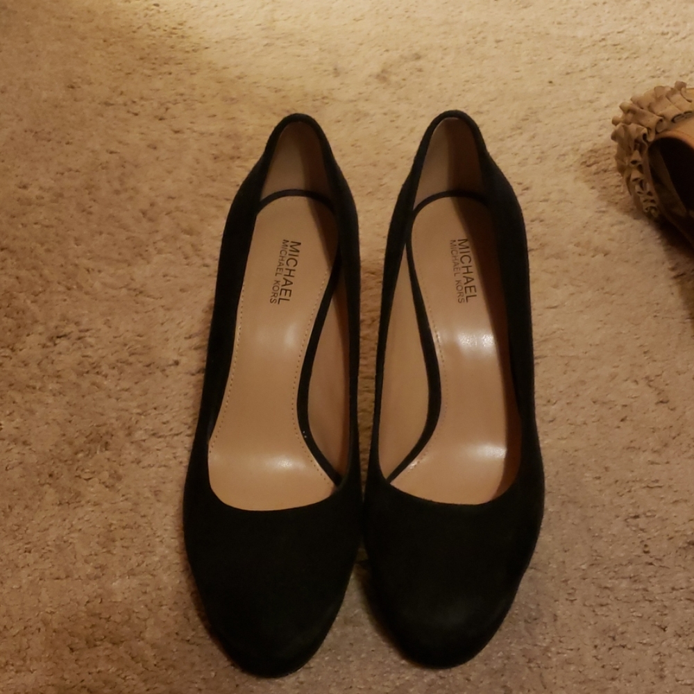 Michael Kors black suede shoes.